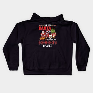 Dear Santa It Was My Godmother Fault Christmas Funny Chirtmas Gift Kids Hoodie